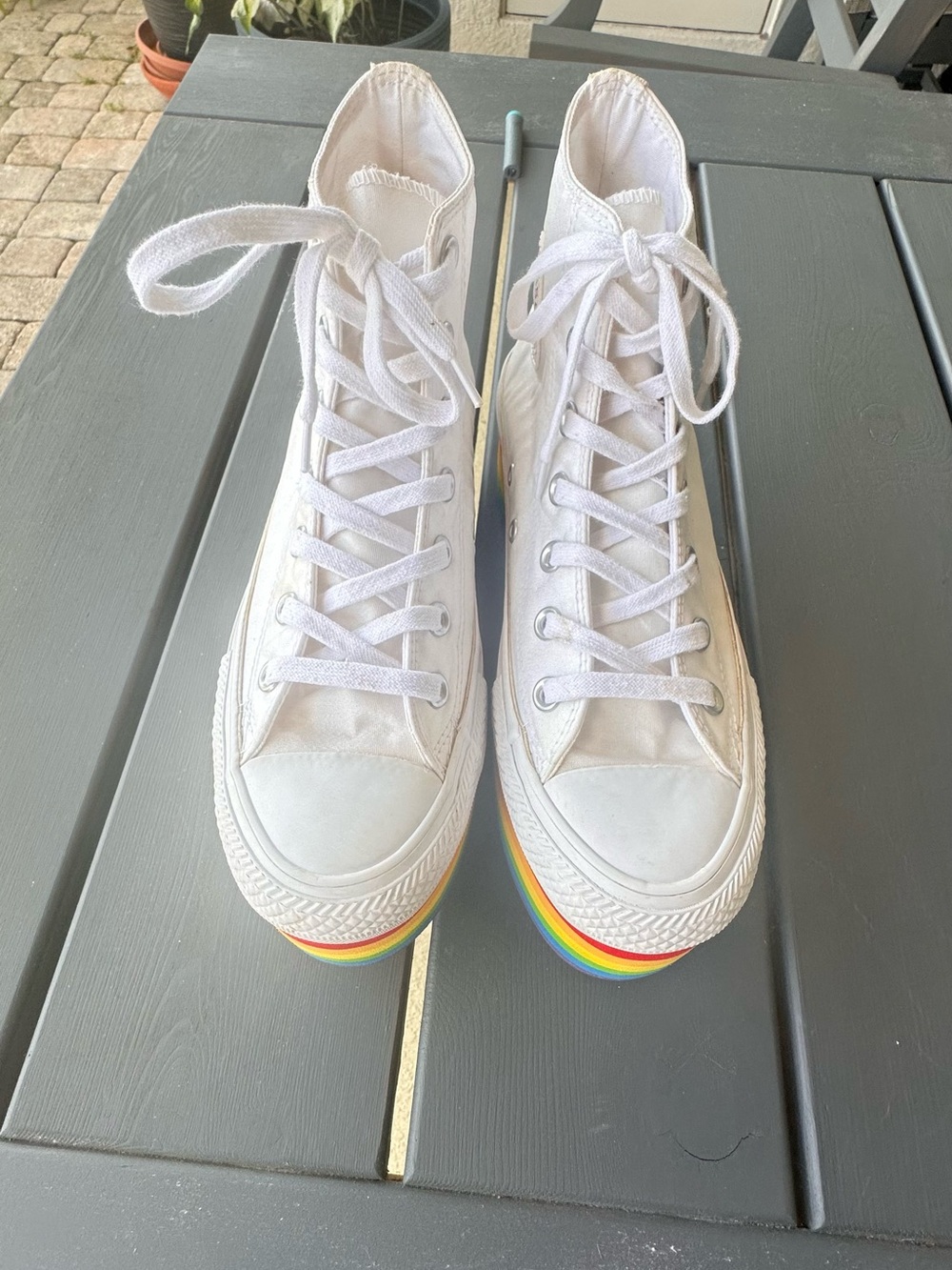 Converse Pride Chuck Taylor All Star Lift Platform sneakers size 7.5 - Picture 4 of 10